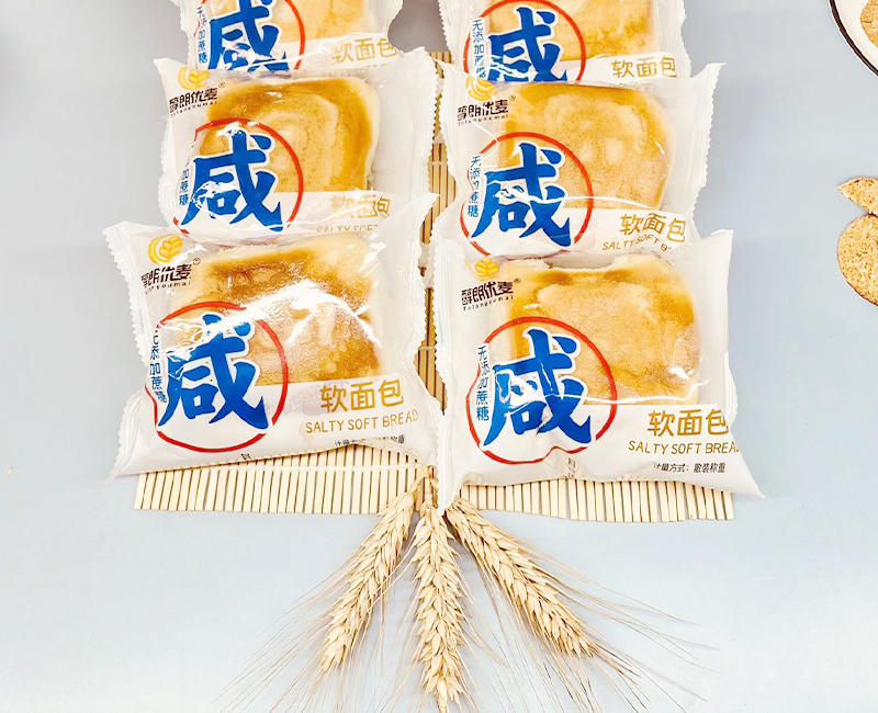  咸味 蓝标字 软面包